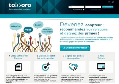 Réseau social de recrutement professionnel Tokkoro