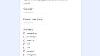 Formulaire pour devenir bêta-testeur chez Google