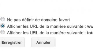 Indiquer nom de domaine favori dans la Google Search Console