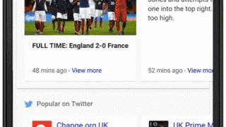 Carousel dans les SERP de Google pour le live blogging