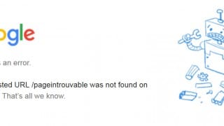 Page d'erreur 404 de Google (décembre 2015)