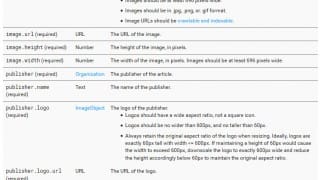 Des attributs obligatoires dans les rich snippets d'articles ou de blog posting