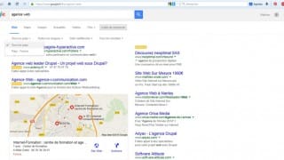 Recherche géolocalisée à Poitiers sur Google sans paramètre "near" dans l'URL