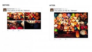 Affichage des photos multiples dans Twitter
