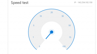 Internet Speed test dans le moteur de recherche Bing (Microsoft)