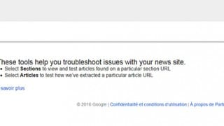 Accéder à l'outil de dépannage dans Google Actualités