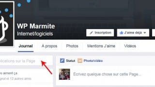 Champ de recherche dans les pages Facebook en France