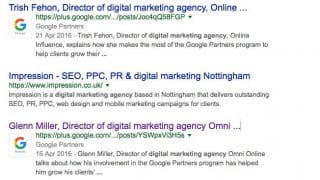 Badge Google Partners dans les SERP de Google