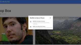 Options pour modifier la date et l'heure dans Google Photos