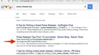 Google affiche les erreurs AMP dans les SERP
