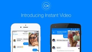 Instant video dans Facebook Messenger