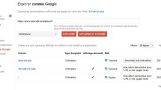 Demander une indexation dans la Google Search Console