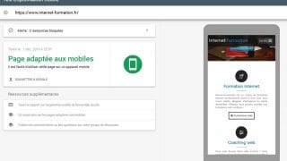 Outil de test mobile de Google