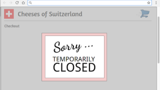 Fermeture temporaire d'un site web