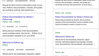 Tags et fil d'Ariane dans les SERP mobiles de Google