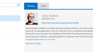 Exemple d'utilisation de l'API Bing Entity Search du Knowledge Graph
