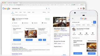 Google permet d'administrer Google My Business directement dans les SERP