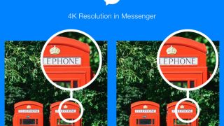 Facebook Messenger permet d'envoyer des photos en 4K