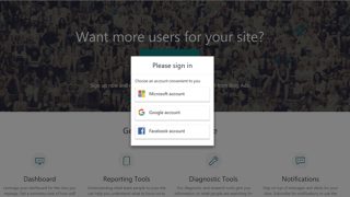 Nouveaux modes de connexion aux Bing Webmaster Tools (compte Google, Facebook ou Outlook)