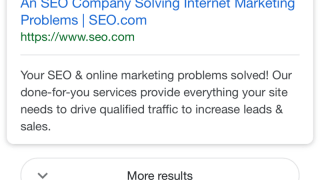 Afficher plus de résultats sur mobile avec Google, sans pagination