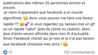 Hoax sur le News Feed Algorithm de Facebook limité à 25 amis