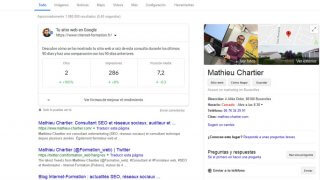 Requête en espagnol dans le moteur Google en France