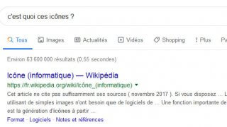 Google ajoute de nouvelles icônes dans sa barre d'options de recherche