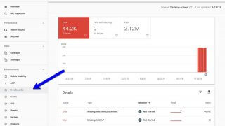 Suivi des données structurées breadcrumb (fil d'Ariane) dans la Search Console