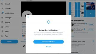 Recevoir des notifications de comptes Twitter sur ordinateur