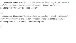 Fin du format data-vocabulary pour Google