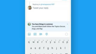 Twitter et les intérêts communs sur Android